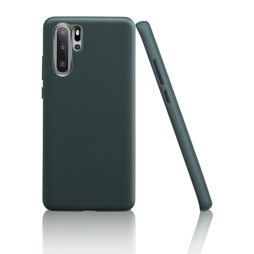 SC-NFE-00072: Garbot Huawei P30 Pro Green Corium Nappa Leather Smartphone  Case 