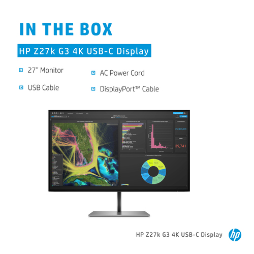 1B9T0AA: HP Z27k G3 27'' inch 4K 16:9 LED IPS | Convena.com