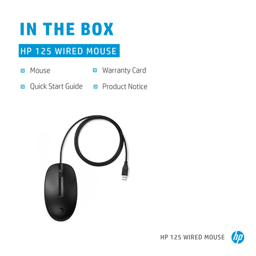 265A9AA: HP Inc. 125 Mouse - USB 