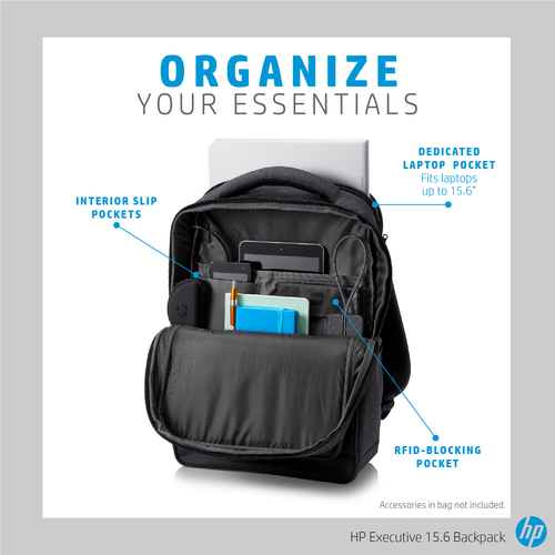 hp executive backpack 15.6