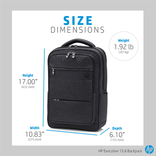 hp executive backpack 15.6