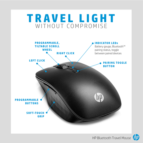 hp bluetooth travel mouse 6sp25aa