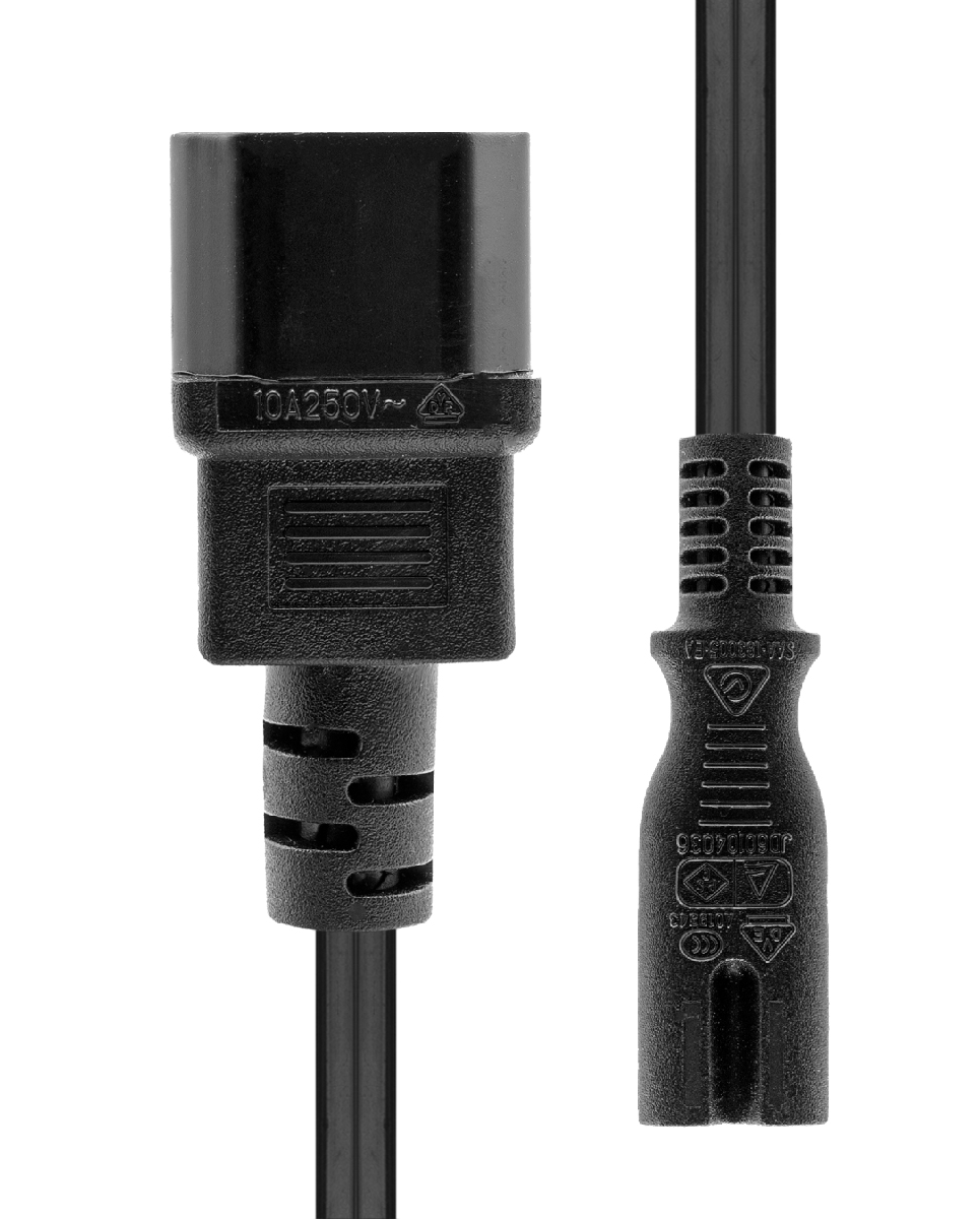 PCC7C140018 ProXtend Power Cord C7 to C14 1.8M Black